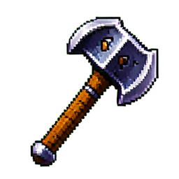 Pico de Guerra Minero - Sprite Pixel Gratis 256×256 | FreeGameSprites
